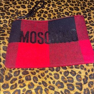 Authentic Moschino Logo Wristlet